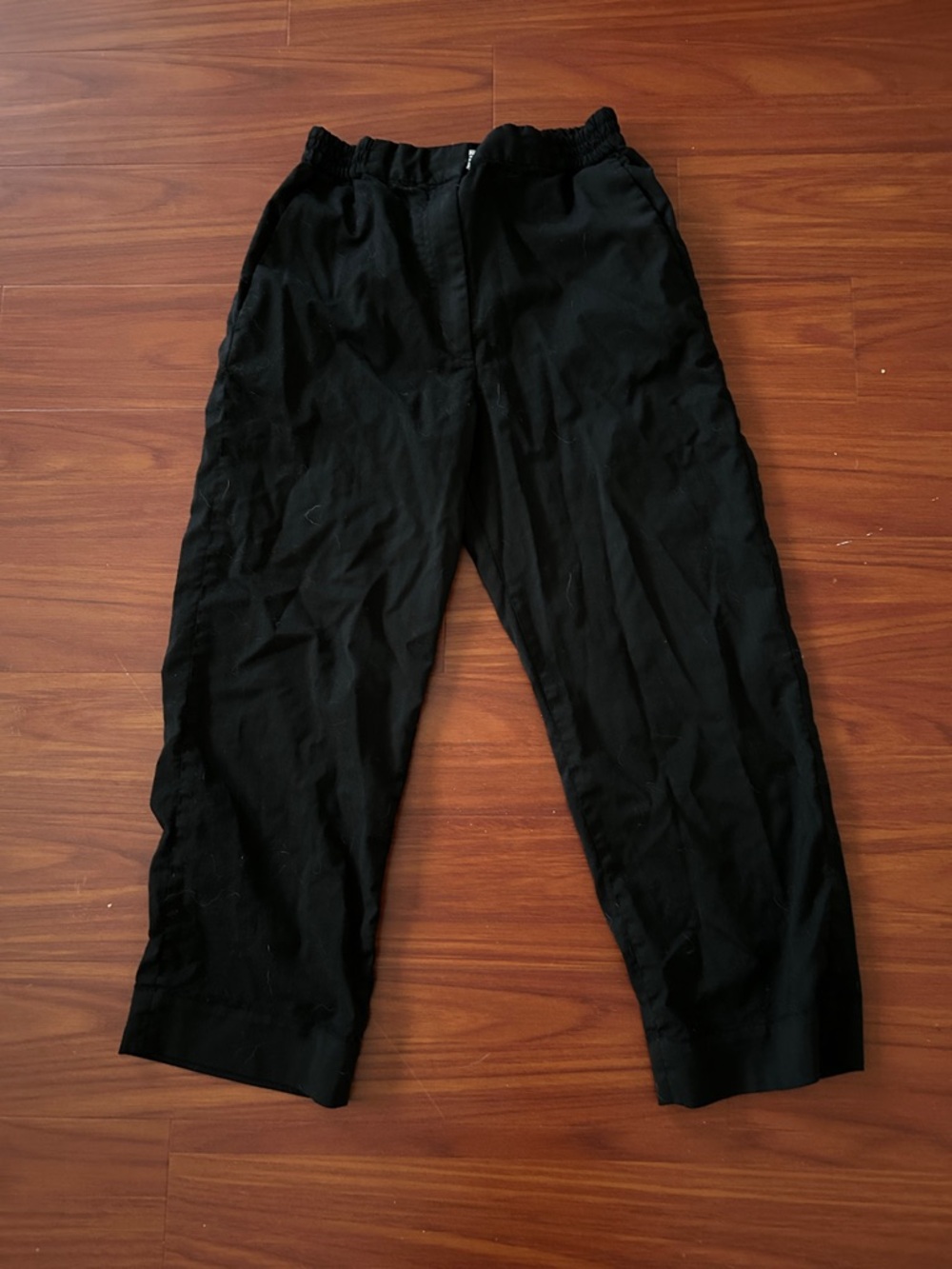 COS Black Men's Relaxed Elastic-Waist Jogger Pants